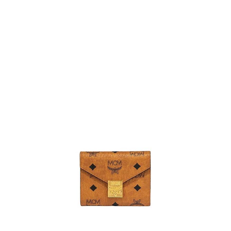 Men'S MCM | Mcm - Tracy Small Wallet Brown