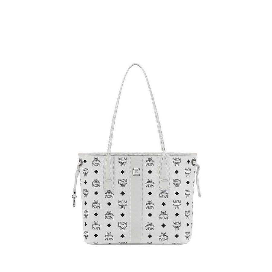 Ladies MCM | Mcm - Shopper Reversible Liz Shopper White