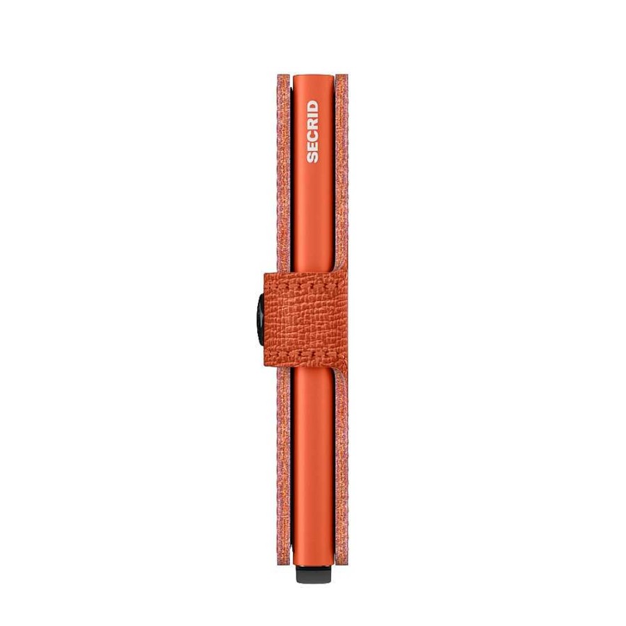 Men'S Secrid | Secrid - Miniwallet Crisple Orange