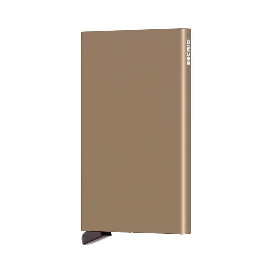 Men'S Secrid | Secrid - Aluminum Card Holder Beige