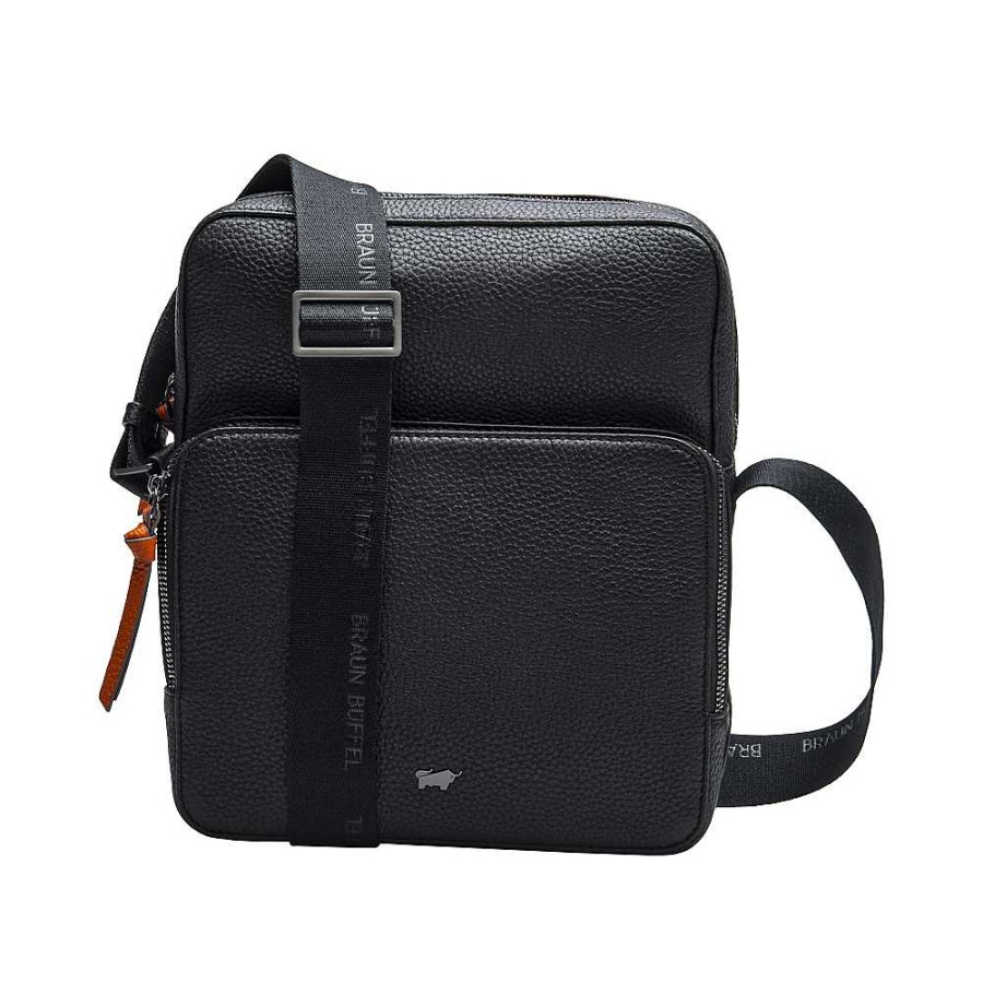 Men'S Braun Büffel | Braun Buffel - Novara Shoulder Bag Black