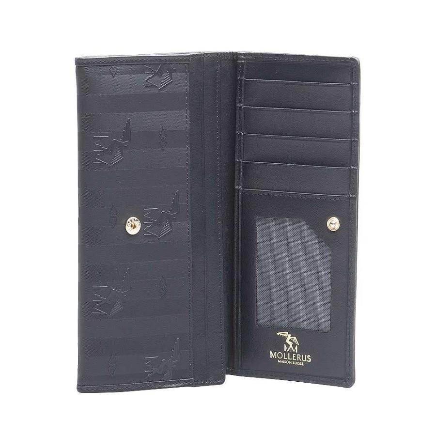 Ladies Maison Mollerus | Maison Mollerus - Pilatus Wallet Black