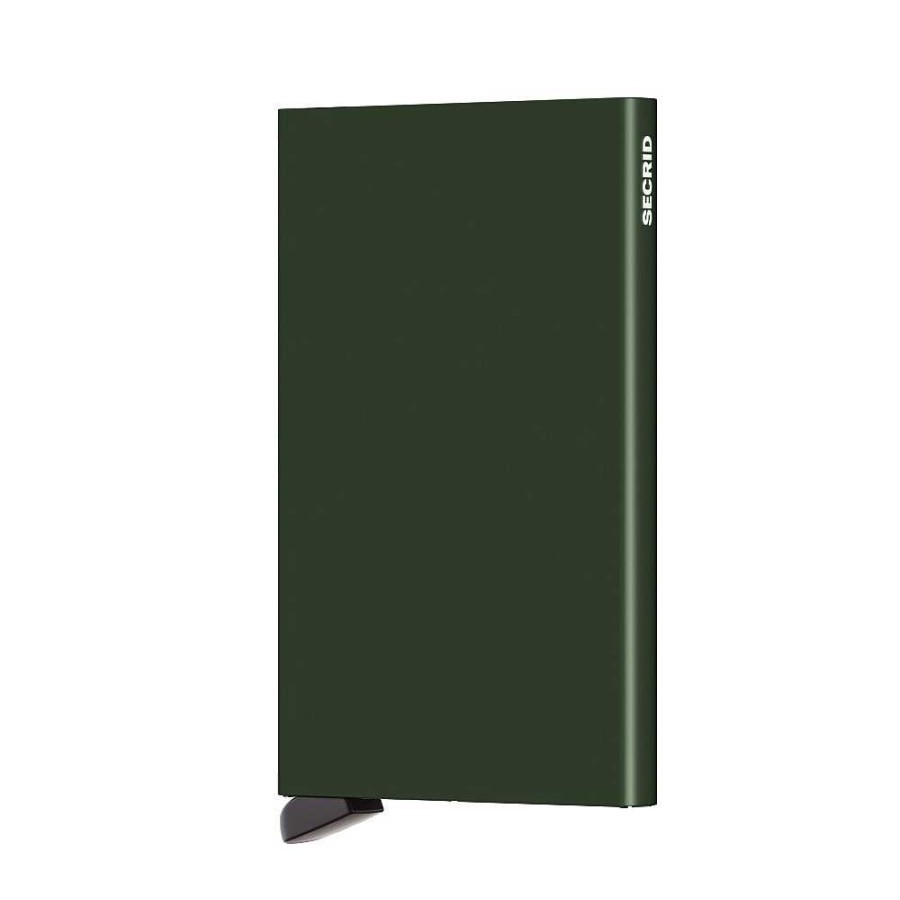 Men'S Secrid | Secrid - Aluminum Card Holder Green