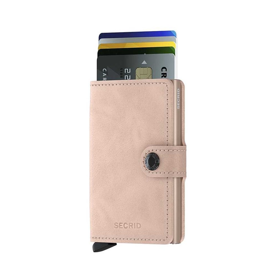 Men'S Secrid | Secrid - Mini Wallet Vintage Pink