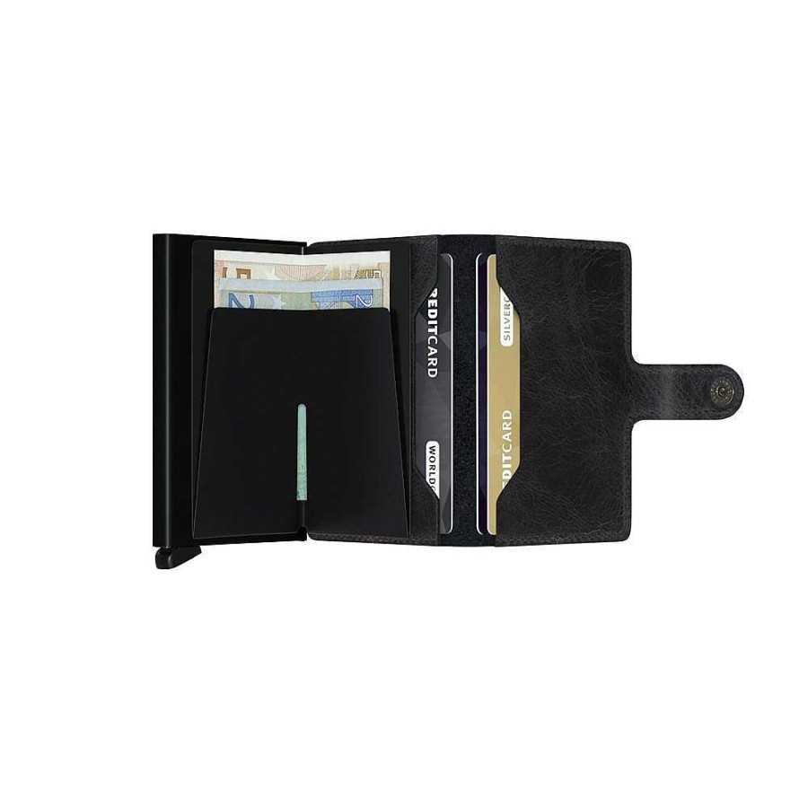 Men'S Secrid | Secrid - Mini Wallet Vintage Black