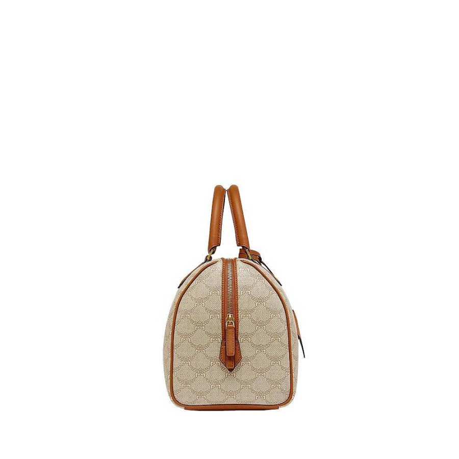 Ladies MCM | Mcm - Handbag Ella Cc Boston S Beige