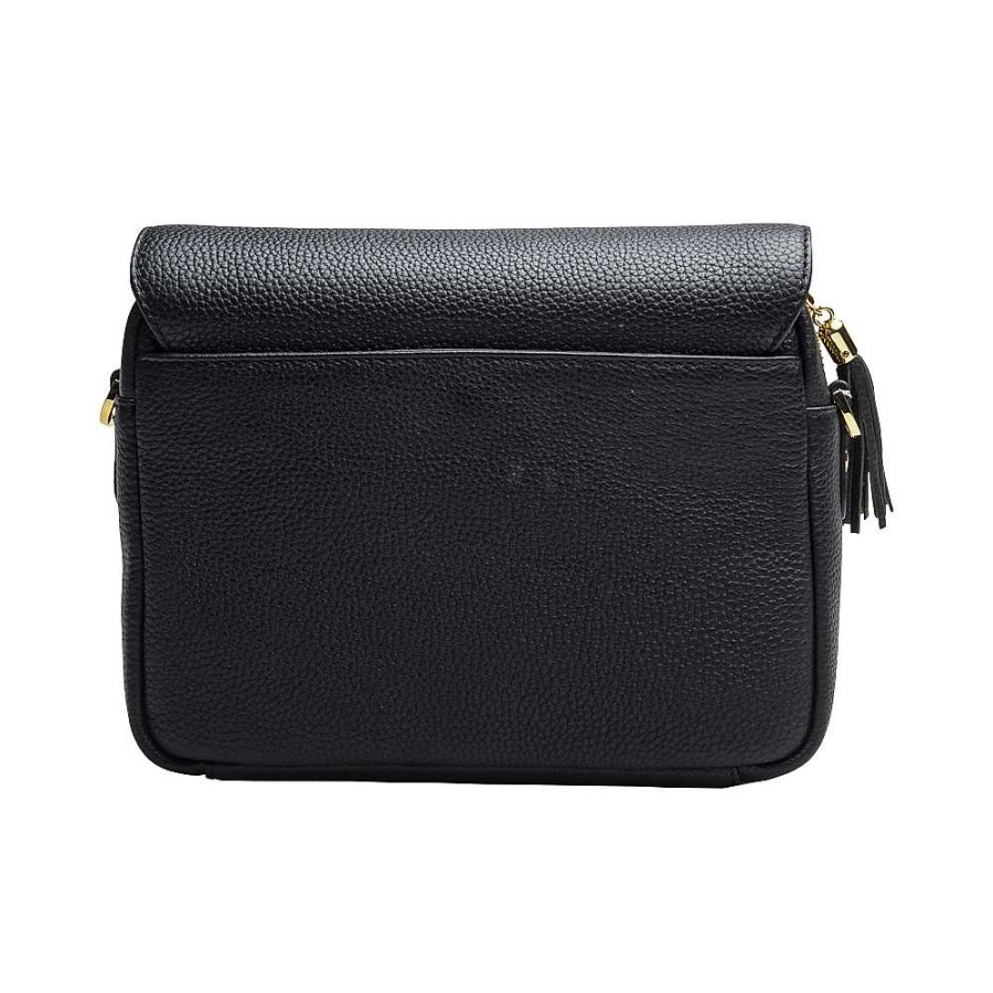 Ladies Braun Büffel | Braun Buffel - Alessia Flap Shoulder Bag Black