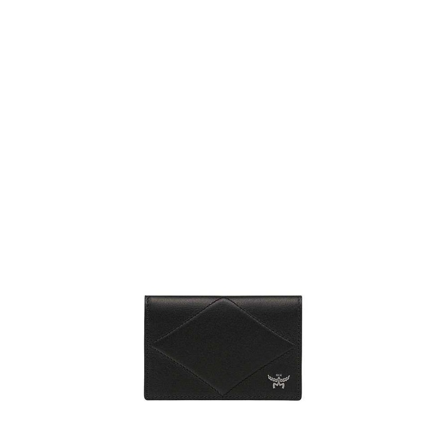 Ladies MCM | Mcm - Diamond Card Holder Black