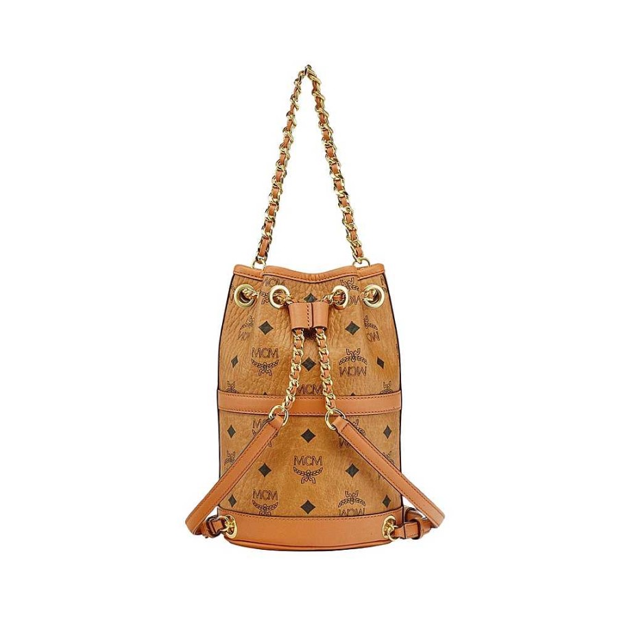 Ladies MCM | Mcm - Aren Backpack Xs Brown