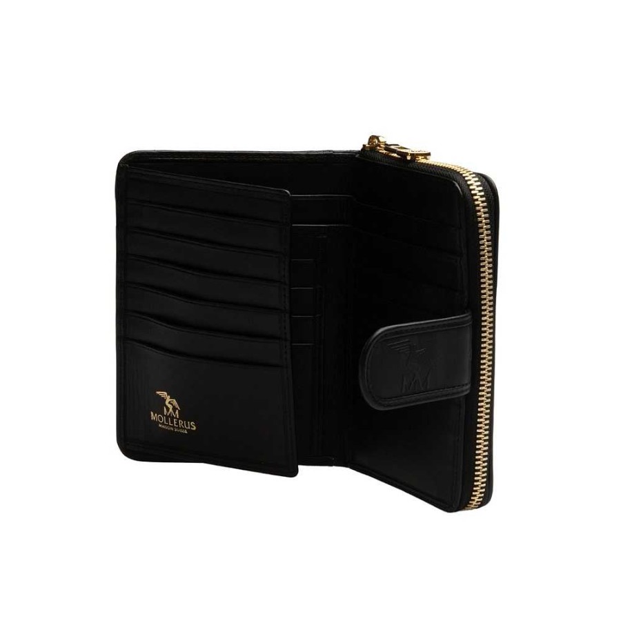 Ladies Maison Mollerus | Maison Mollerus - Santis Wallet Black