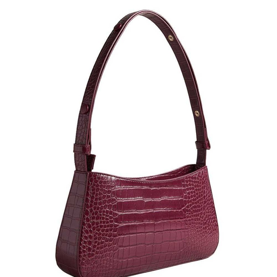 Ladies Ted Baker | Ted Baker - Handbag Wxb-Stinny Croc Effect Red