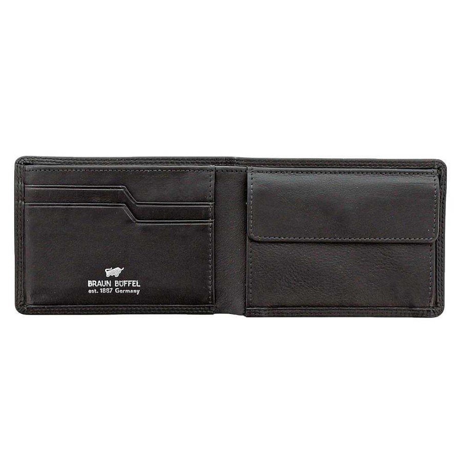 Men'S Braun Büffel | Braun Buffel - Wallet Golf Secure S Black