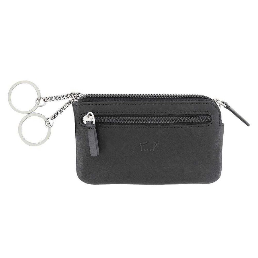 Men'S Braun Büffel | Braun Buffel - Arizona M Slim Key Case Black