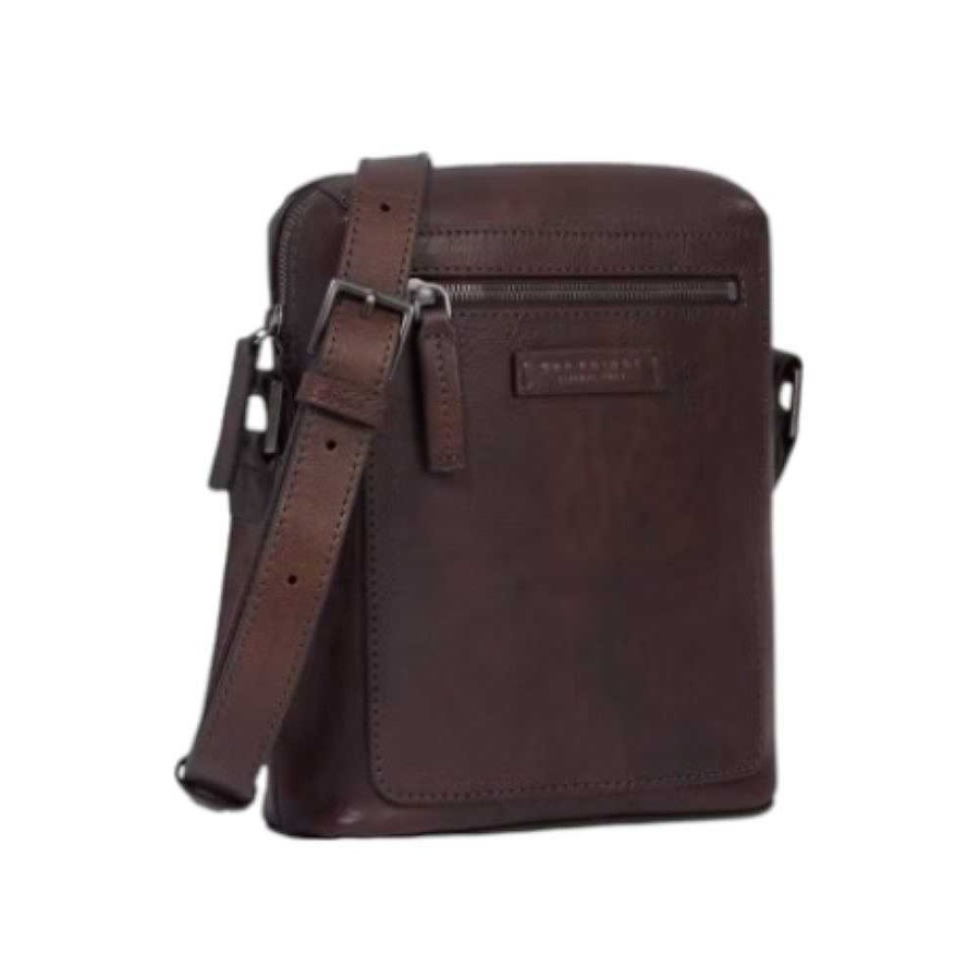 Men'S The Bridge | The Bridge - Shoulder Bag Brown