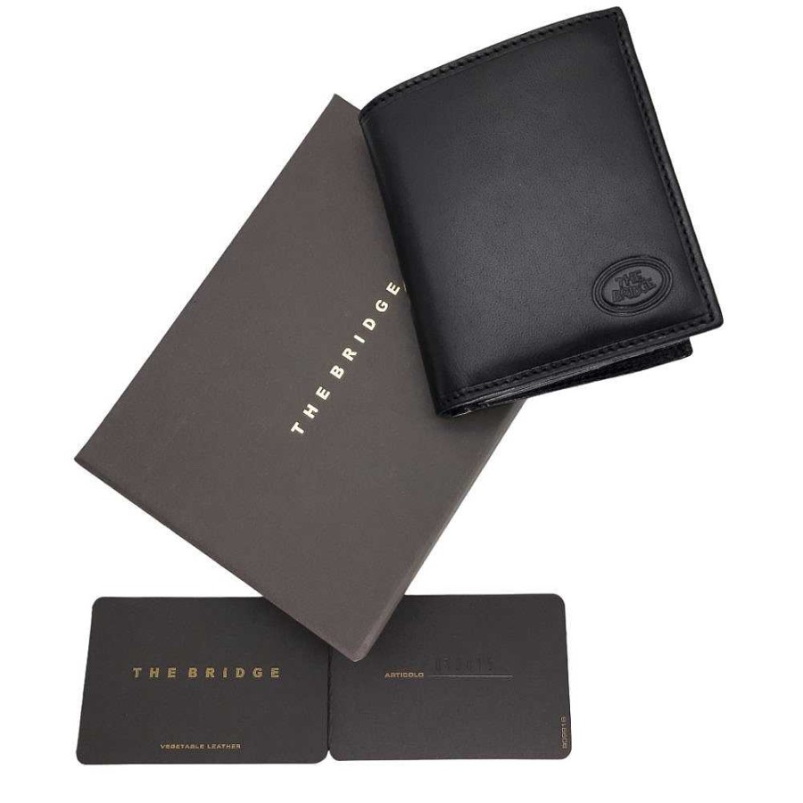 Men'S The Bridge | The Bridge - Wallet Story Uomo Black