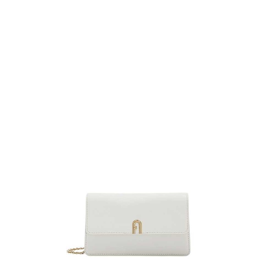 Ladies Furla | Furla - Furla Diamante Mini Shoulder Bag White