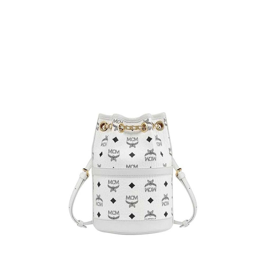 Ladies MCM | Mcm - Aren Backpack Xs White