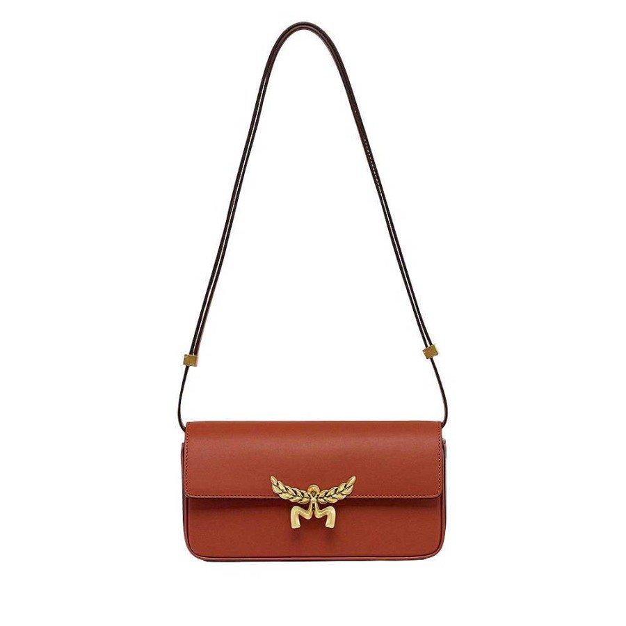 Ladies MCM | Mcm - Lauretos Shoulder Bag Brown