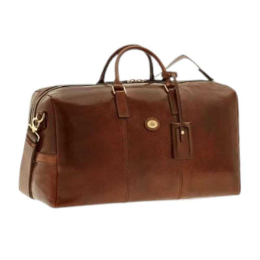 Men'S The Bridge | The Bridge - Travel Bag Brown