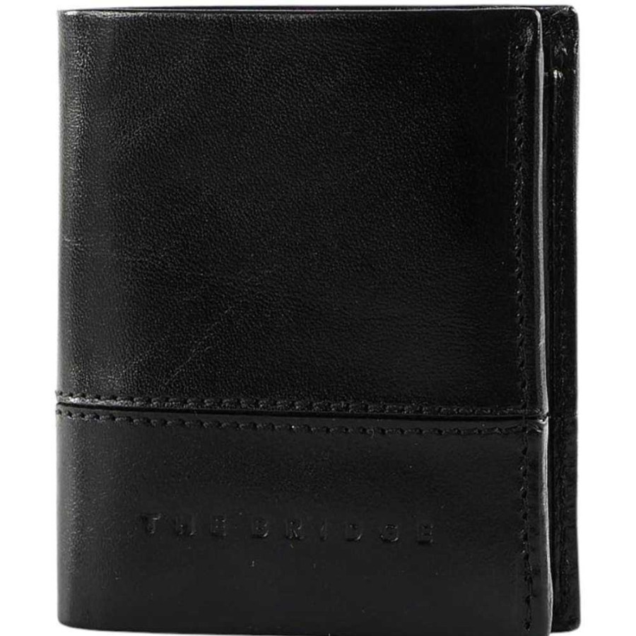 Men'S The Bridge | The Bridge - Credit Card Holder Black