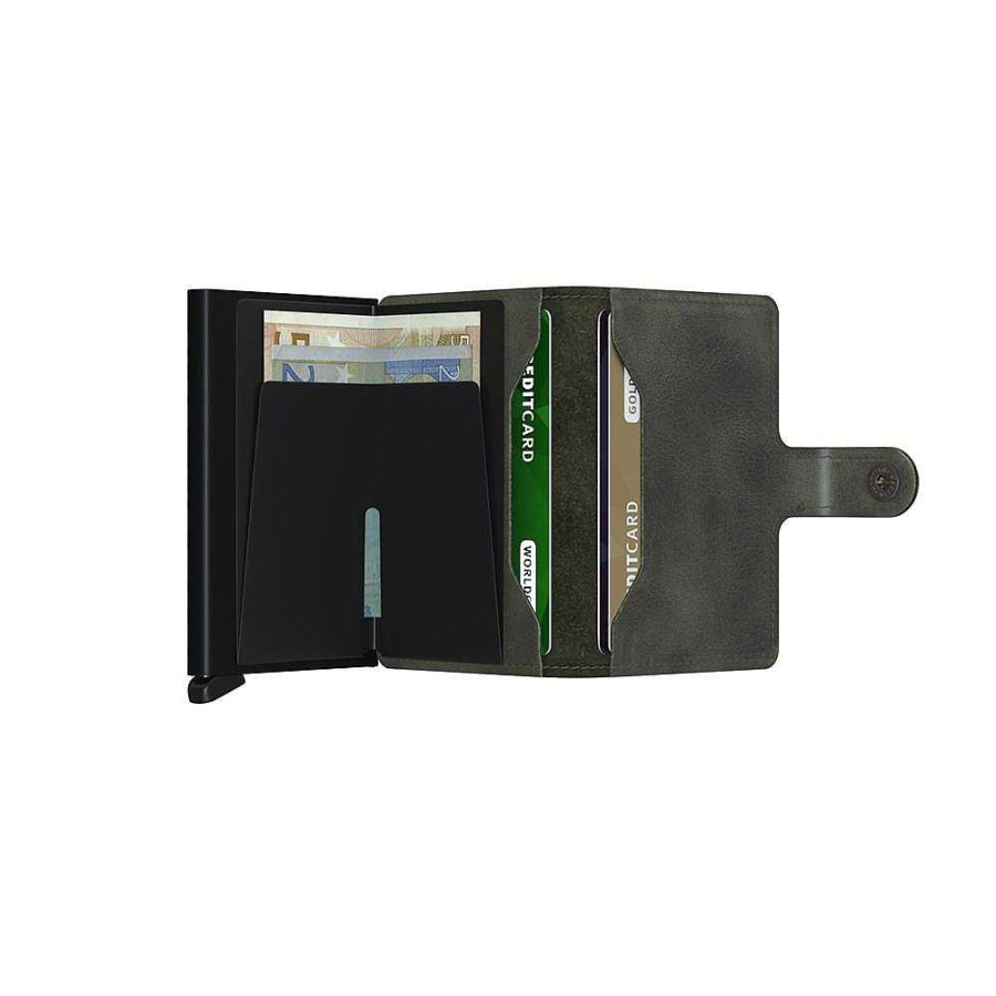 Men'S Secrid | Secrid - Mini Wallet Vintage Green