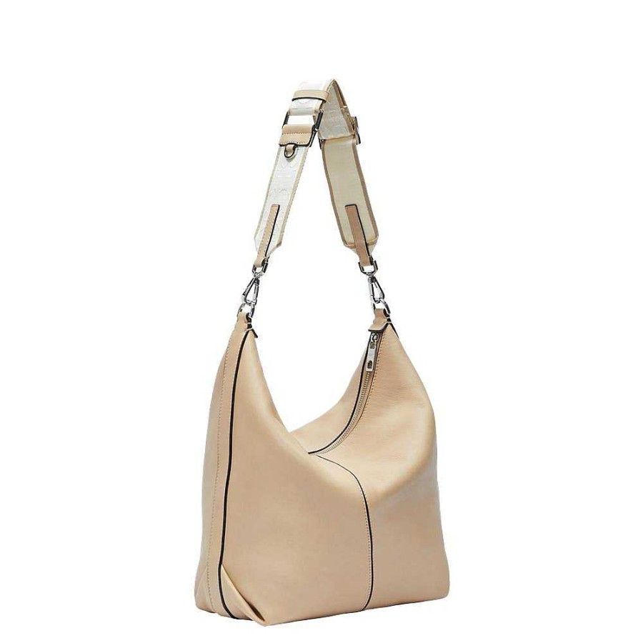 Ladies Liebeskind | Liebeskind - Handbag Hobo M Beige