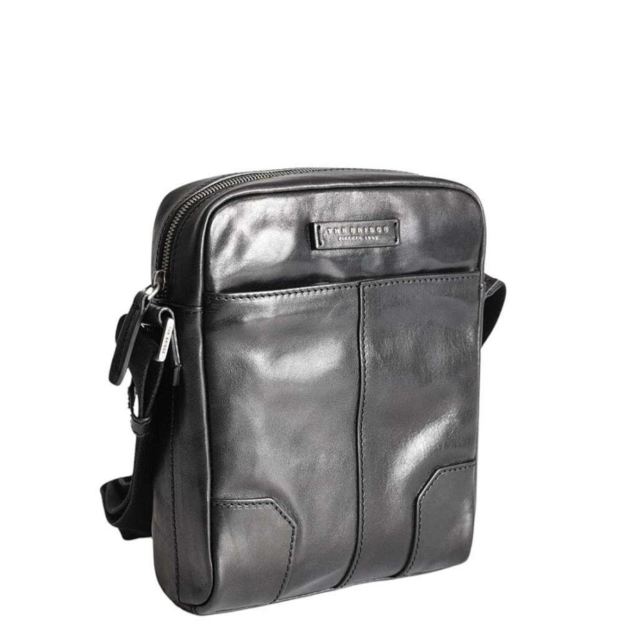 Men'S The Bridge | The Bridge - Shoulder Bag Black