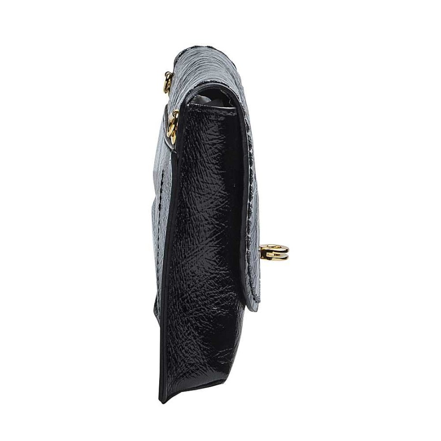 Ladies Plinio Visonà | Plinio Visona - Naplack Shoulder Bag Black