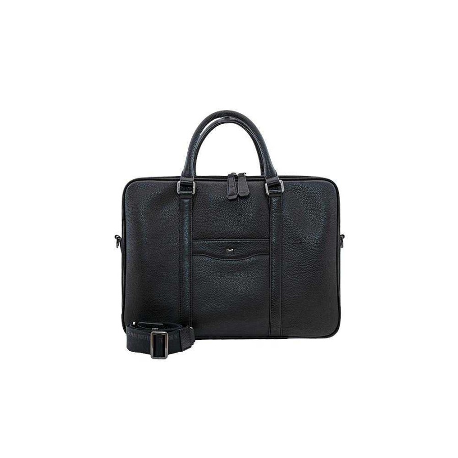 Men'S Braun Büffel | Braun Buffel - Business Bag Theo L Black