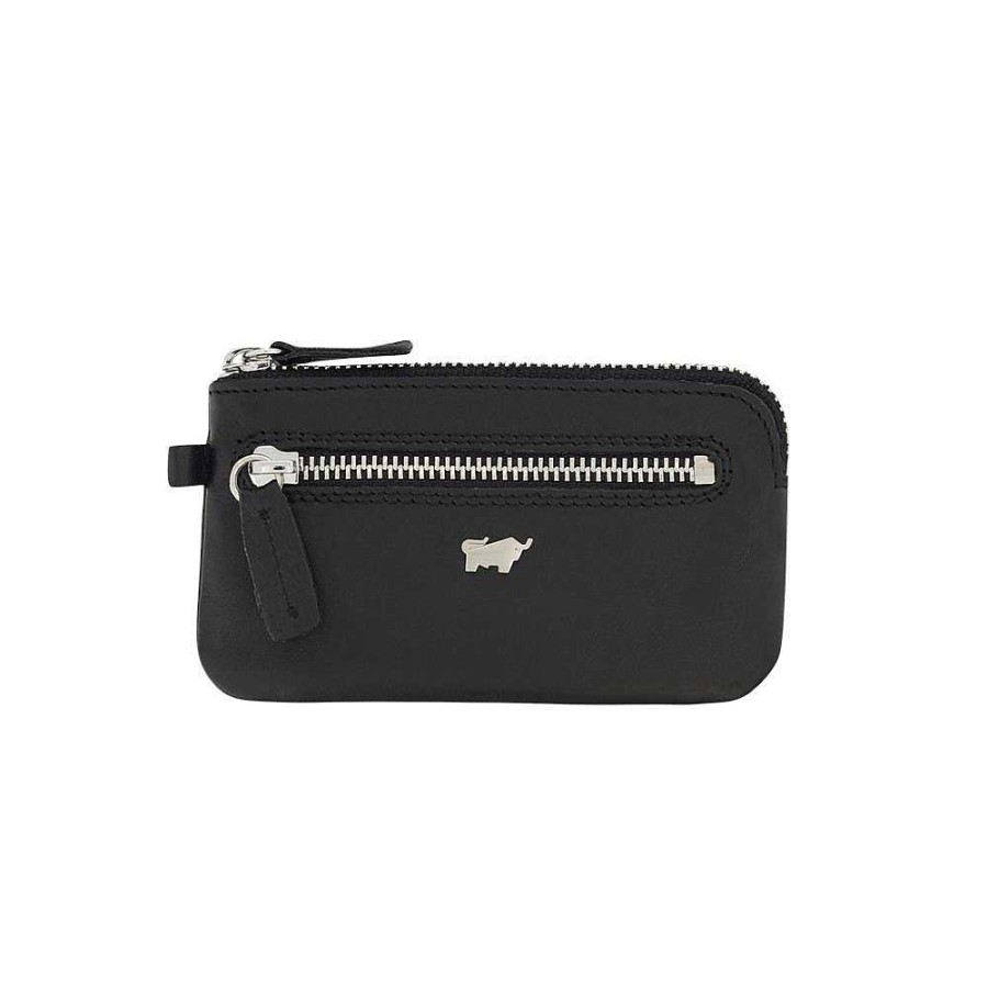 Men'S Braun Büffel | Braun Buffel - Key Case M Slim Black