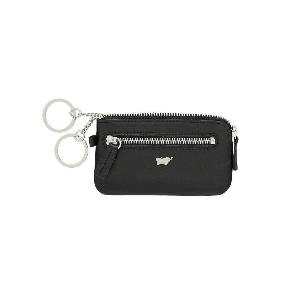 Men'S Braun Büffel | Braun Buffel - Key Case M Slim Black