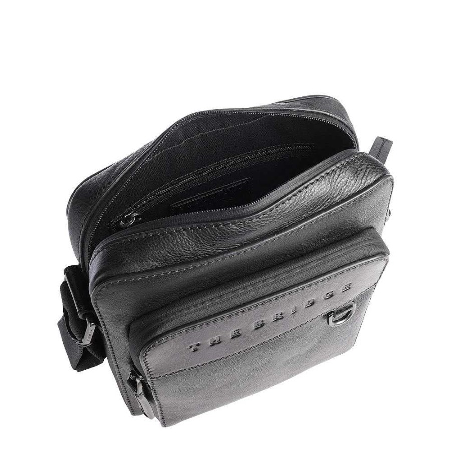 Men'S The Bridge | The Bridge - Shoulder Bag Black