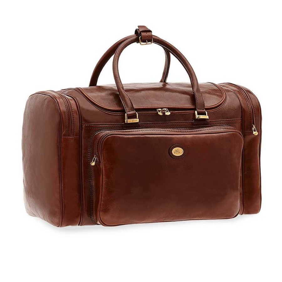 Men'S The Bridge | The Bridge - Travel Bag Brown