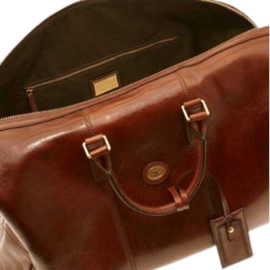 Men'S The Bridge | The Bridge - Travel Bag Brown