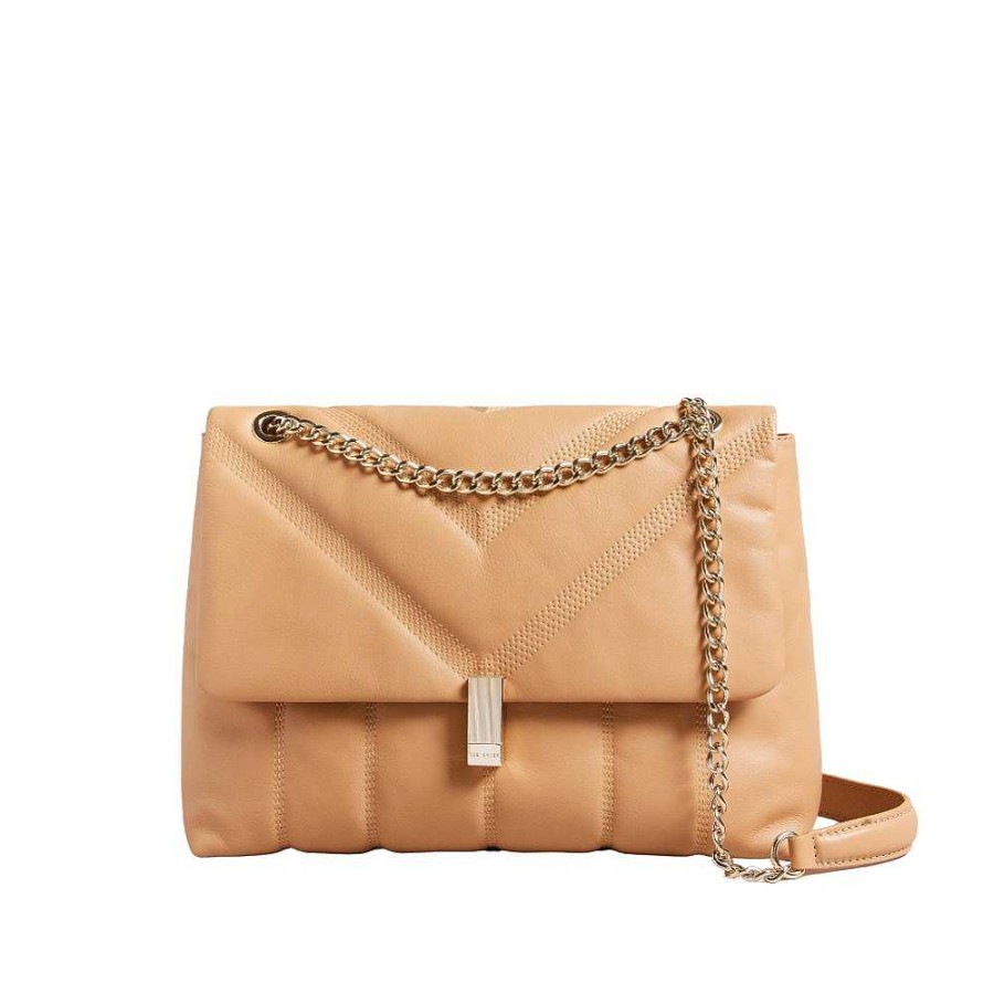 Ladies Ted Baker | Ted Baker - Shoulder Bag Wxb-Ayasie L Beige