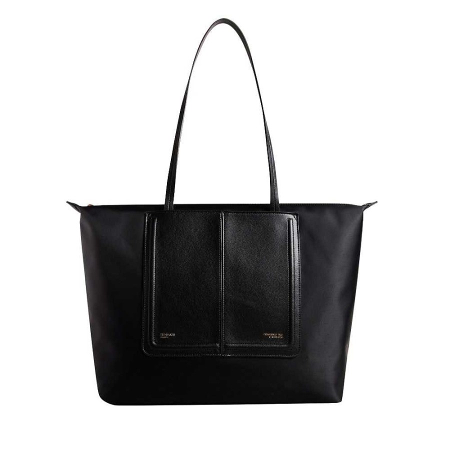 Ladies Ted Baker | Ted Baker - Shopper Wxb-Voyaage Zip Black