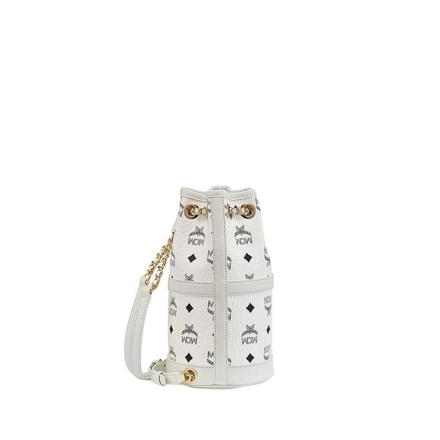 Ladies MCM | Mcm - Aren Backpack Xs White