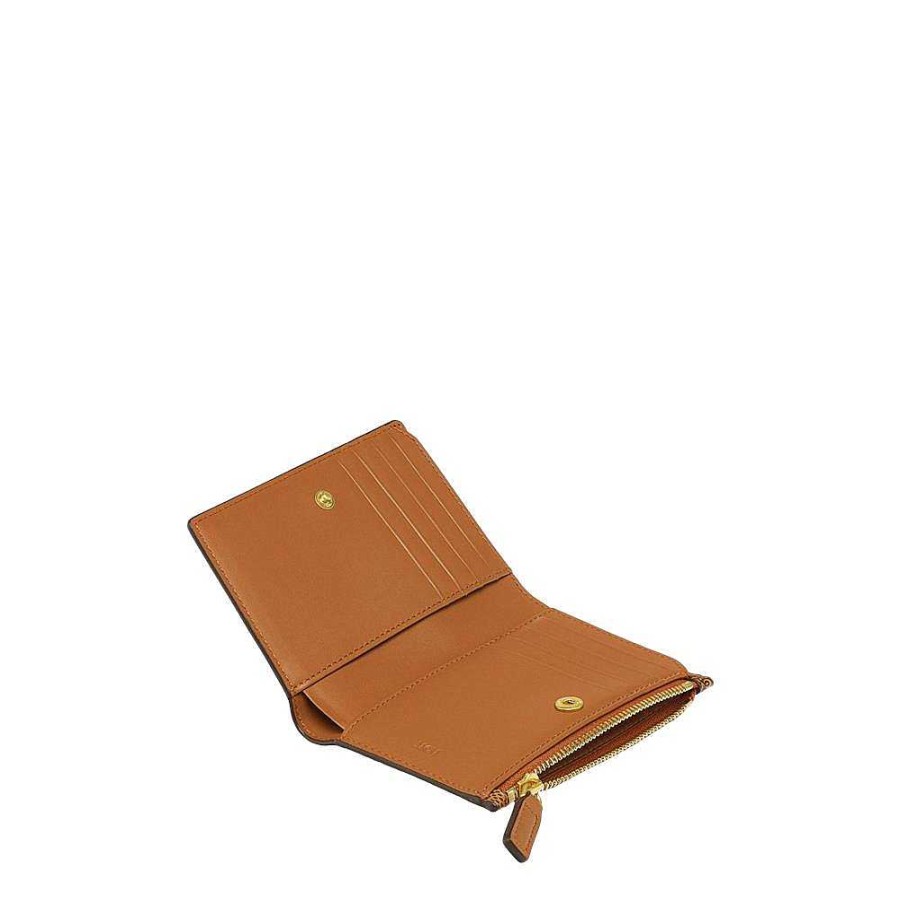 Ladies MCM | Mcm - Lauretos Wallet Brown