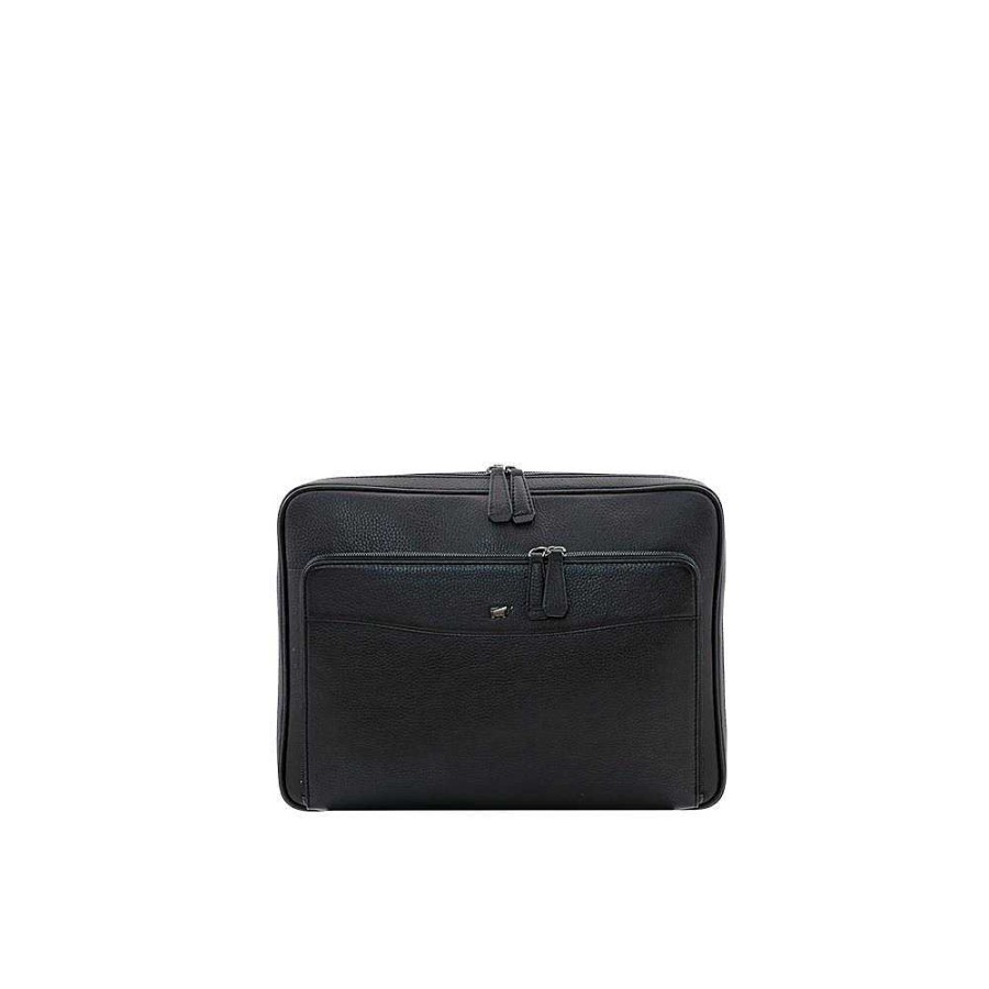 Men'S Braun Büffel | Braun Buffel - Meeting Folder Theo Black