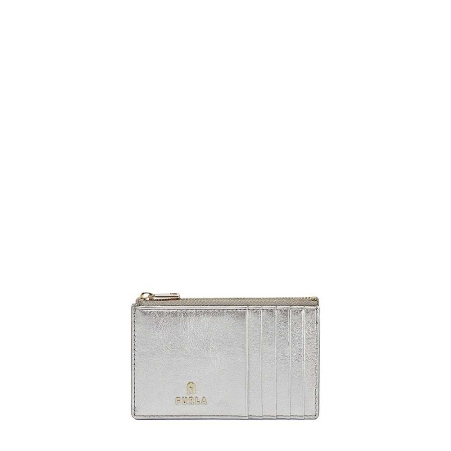 Ladies Furla | Furla - Card Case Furla Camelia M Gray