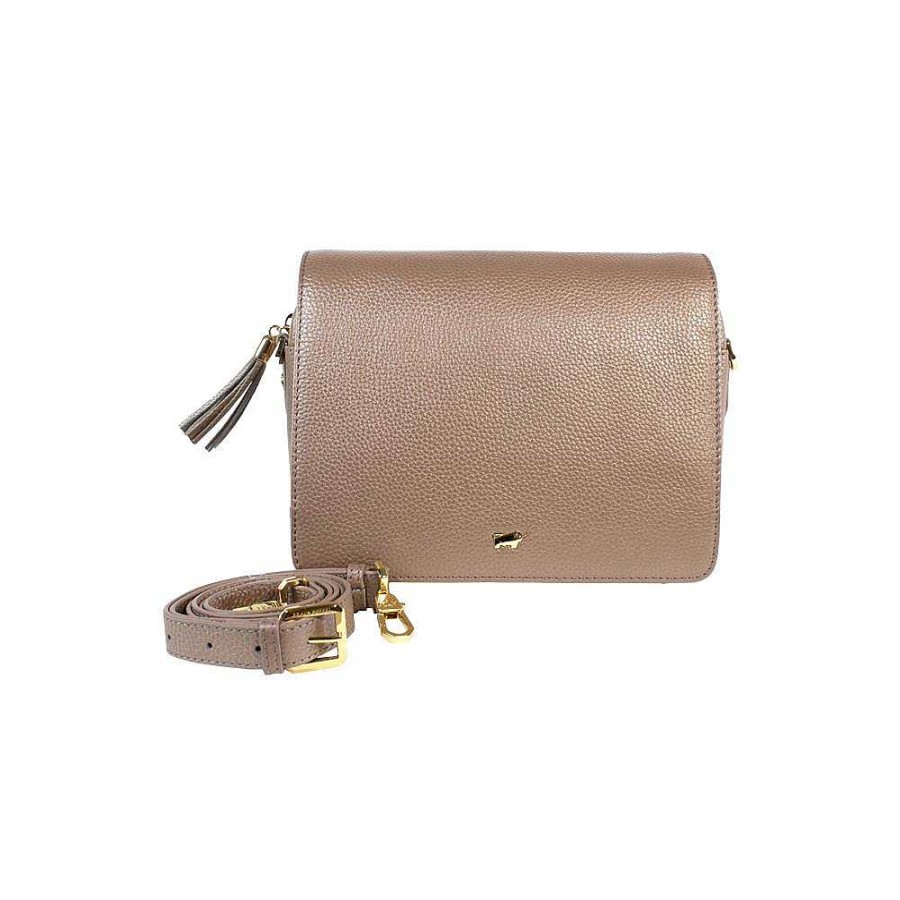 Ladies Braun Büffel | Braun Buffel - Alessia Flap Shoulder Bag Beige