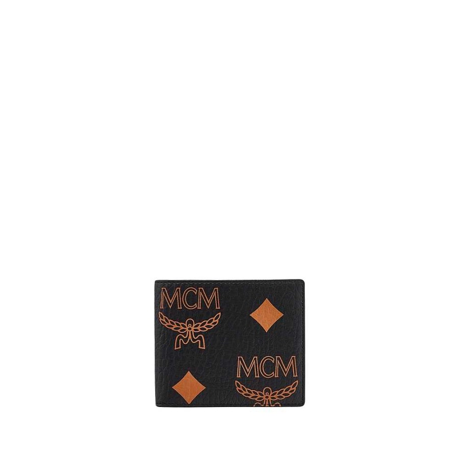 Men'S MCM | Mcm - Wallet In Maxi Visetos Black