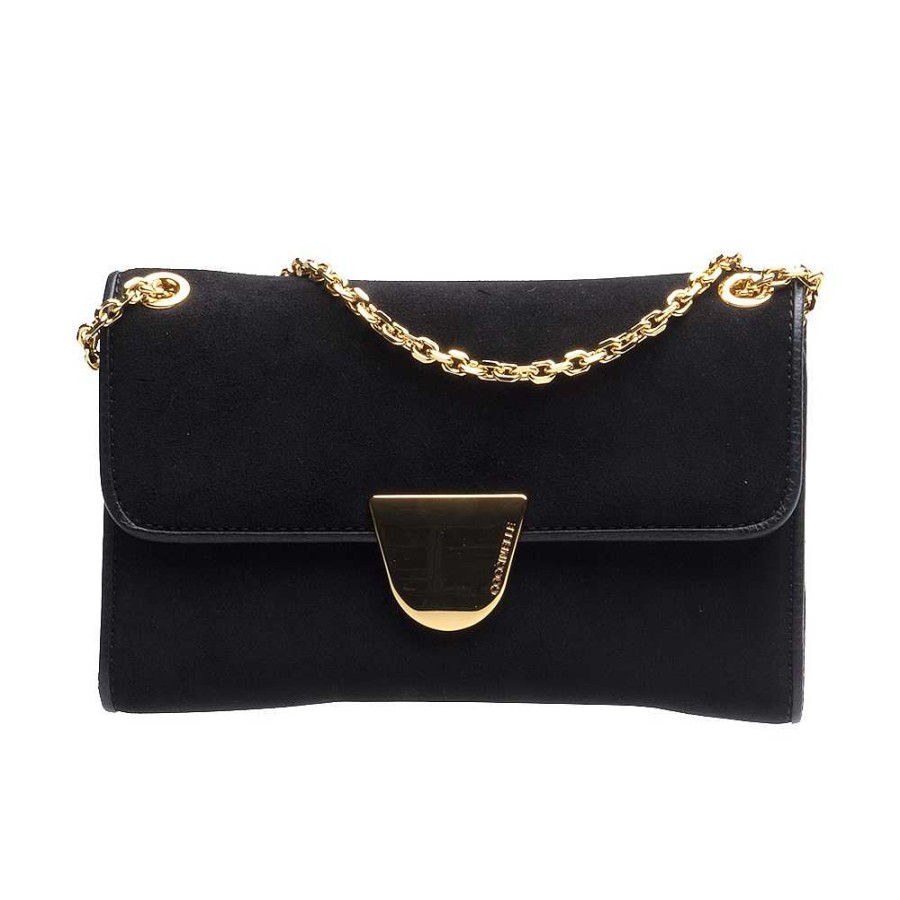 Ladies Coccinelle | Coccinelle - Shoulder Bag Coccinelleever Suede Black