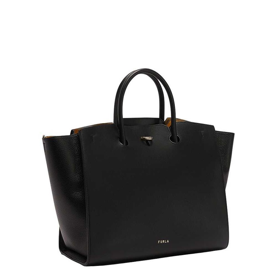 Ladies Furla | Furla - Handbag Furla Genesi L Tote Black