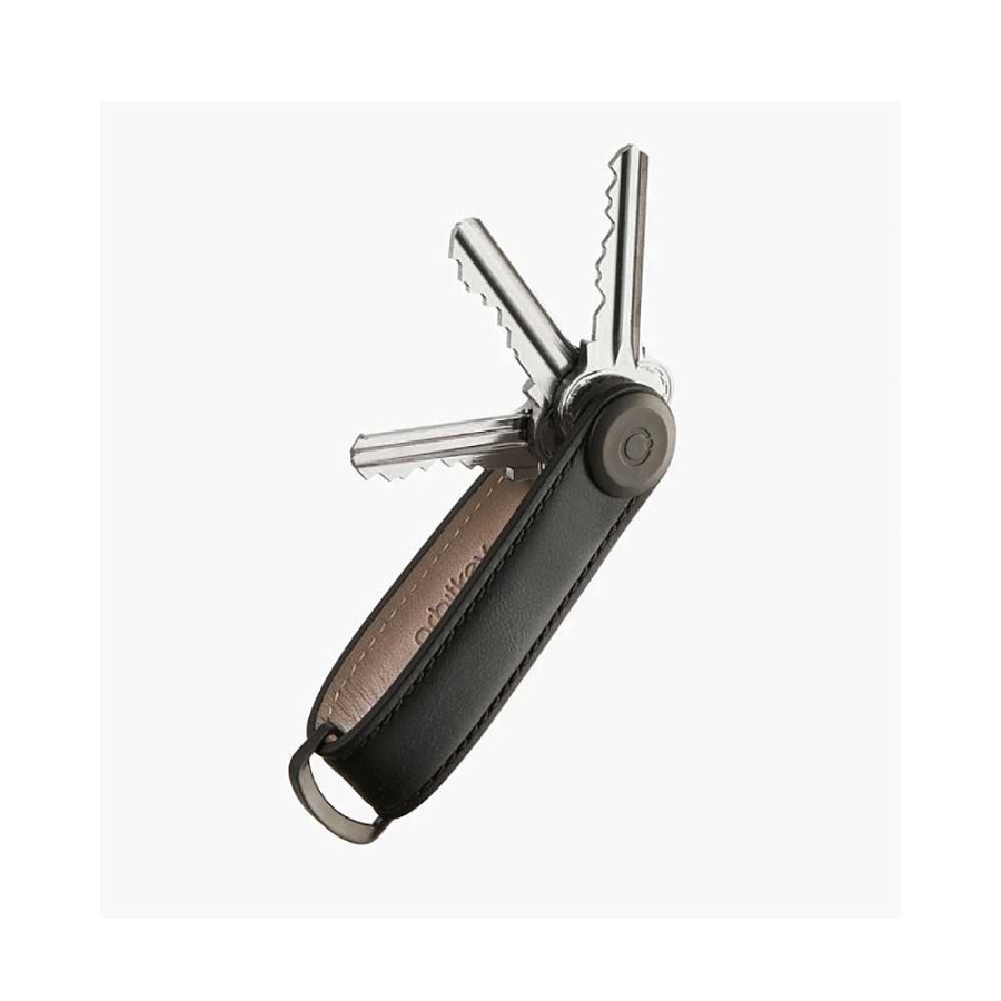 Ladies OrbitOnline - Safari Distribution | Orbitkey - Safari Distribution - Leather Key Organizer Black