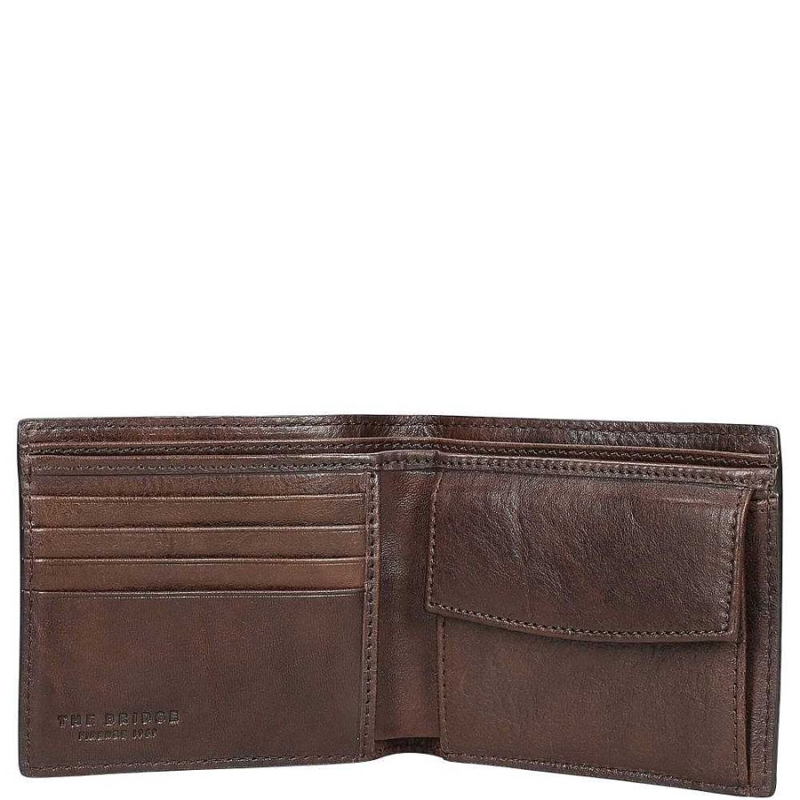 Men'S The Bridge | The Bridge - Wallet Brown