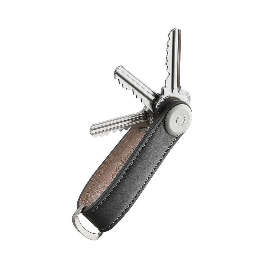 Ladies OrbitOnline - Safari Distribution | Orbitkey - Safari Distribution - Leather Key Organizer Gray