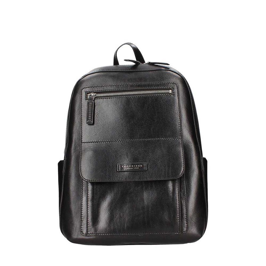 Men'S The Bridge | The Bridge - Backpack Black