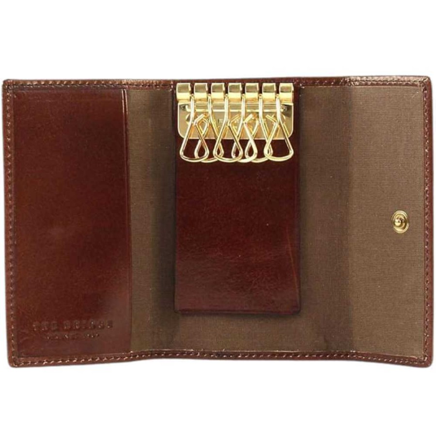 Men'S The Bridge | The Bridge - Key Case Brown